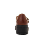 Leather T-Bar Brogue Shoes