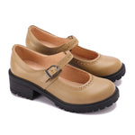Leather Mary Jane Casual Pumps