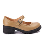Leather Mary Jane Casual Pumps