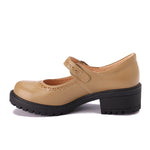 Leather Mary Jane Casual Pumps