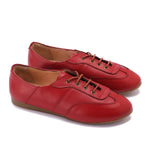 Laced-Up Leather Loafers