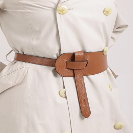 Wide Crossed Belt