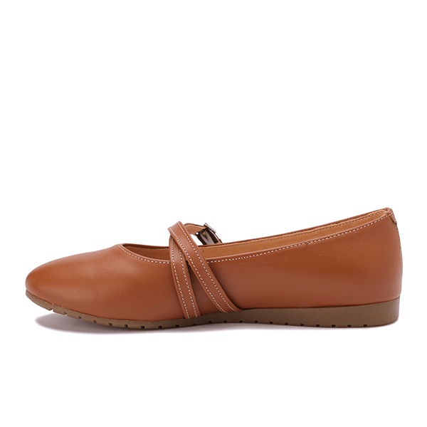 Double-Strap Ballet Flats
