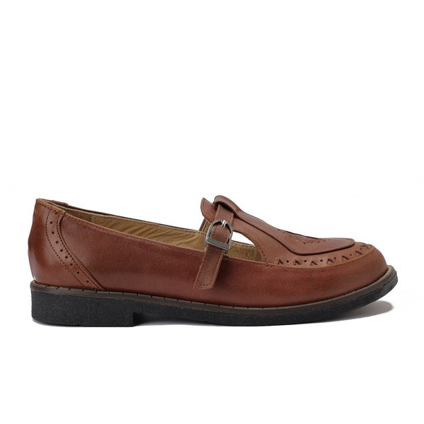 Leather Retro Flats