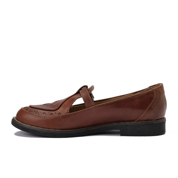 Leather Retro Flats