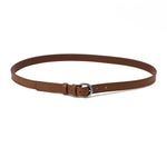 Round-Buckle Silver Belt