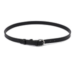 Round-Buckle Silver Belt