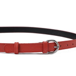 Round-Buckle Silver Belt