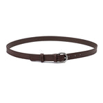 Round-Buckle Silver Belt