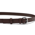 Round-Buckle Silver Belt