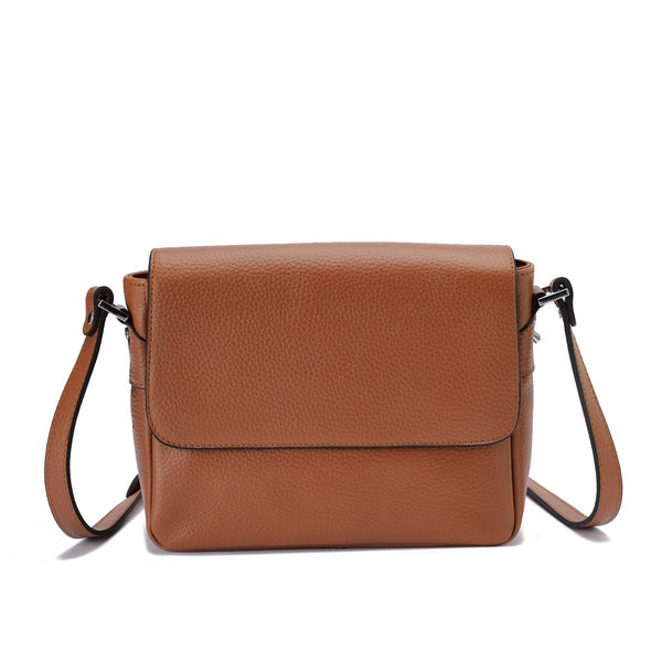 Alina – Multi-Pocket Leather Crossbody Bag