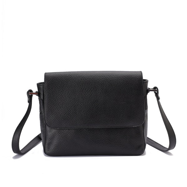 Alina – Multi-Pocket Leather Crossbody Bag