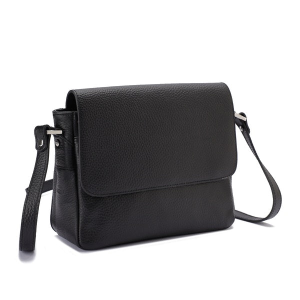 Alina – Multi-Pocket Leather Crossbody Bag