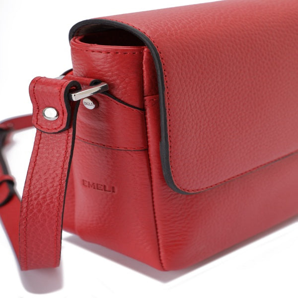 Alina – Multi-Pocket Leather Crossbody Bag
