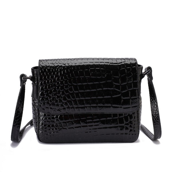Alina – Multi-Pocket Leather Crossbody Bag