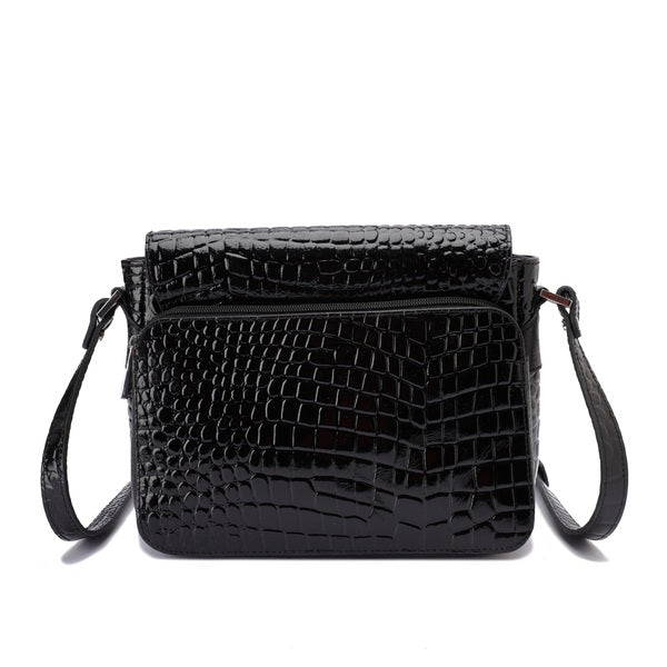 Alina – Multi-Pocket Leather Crossbody Bag