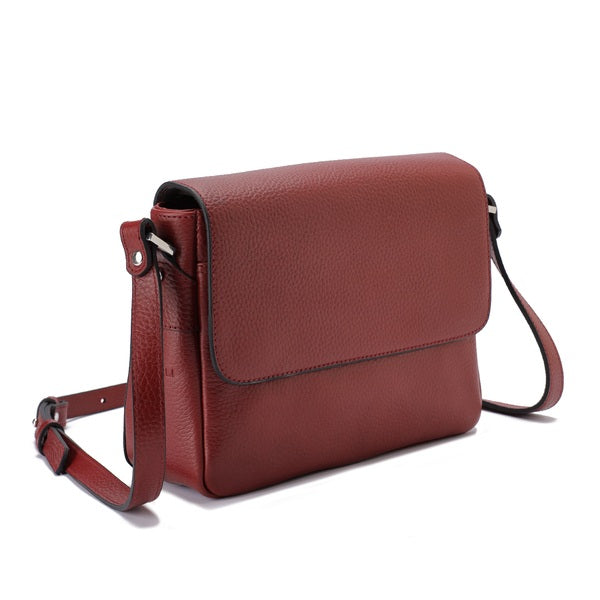 Alina – Multi-Pocket Leather Crossbody Bag