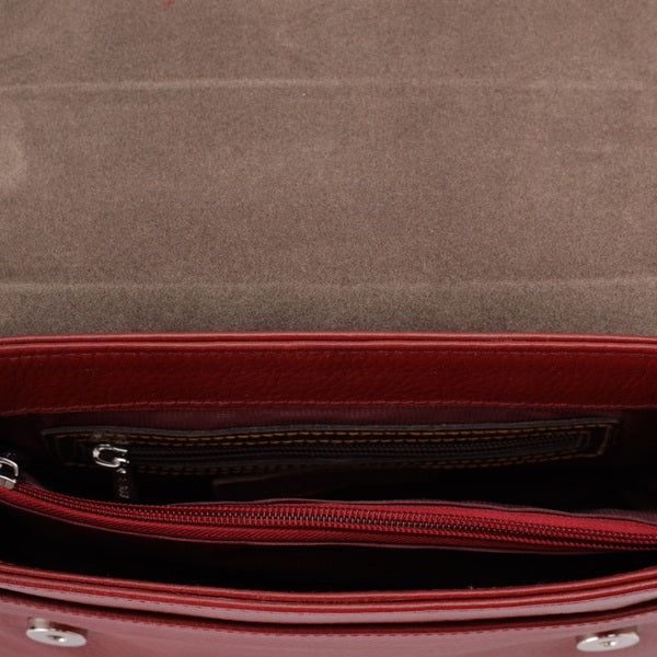 Alina – Multi-Pocket Leather Crossbody Bag