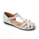 Closed-Toe Leather Summer Sandals