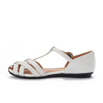 Closed-Toe Leather Summer Sandals