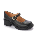 Leather Mary Jane Casual Pumps