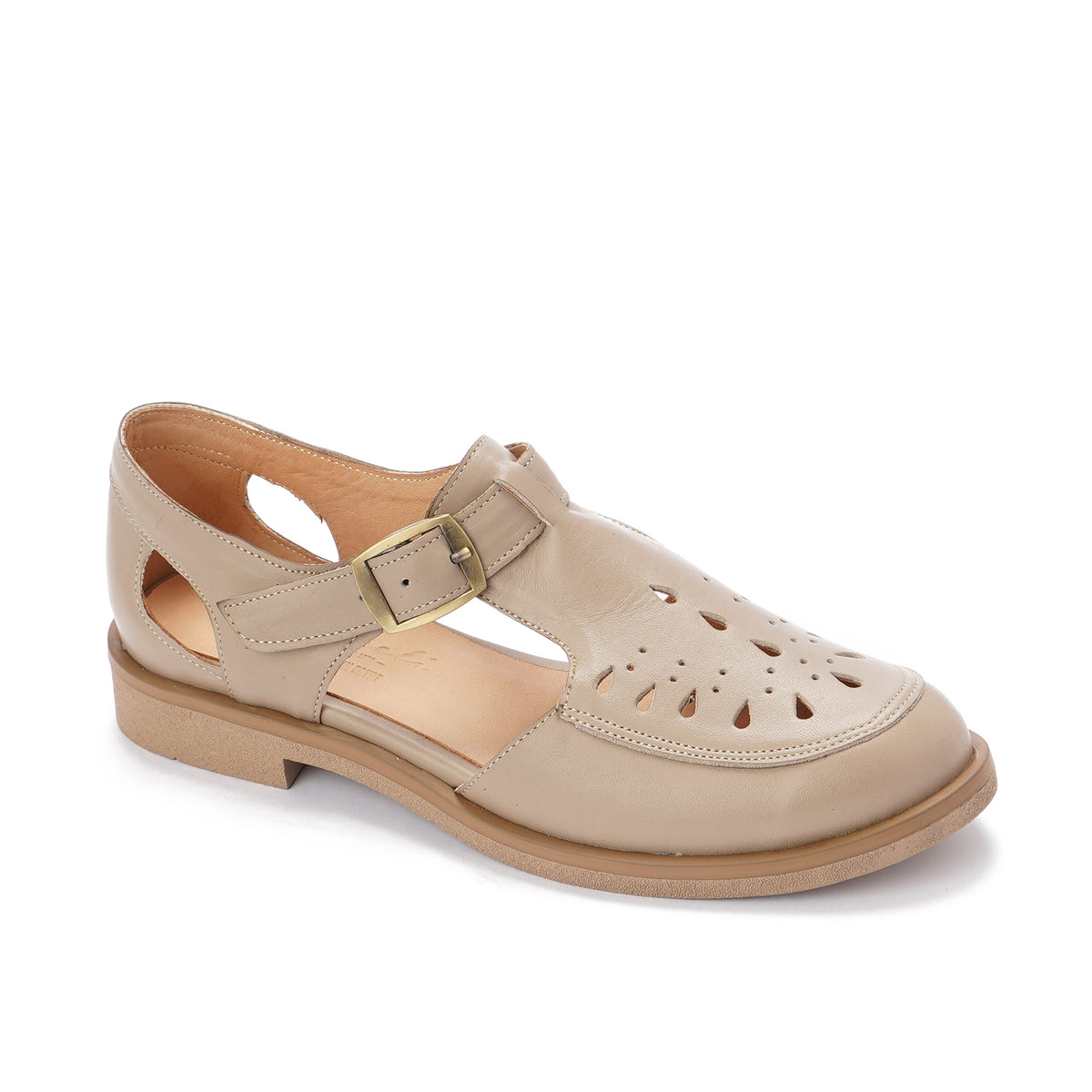 T-Bar Leather Loafers
