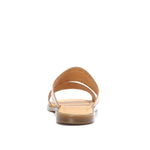 Double-Strapped Leather Slippers