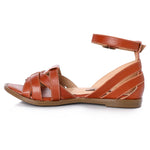 Multi-Strap Multi-Colored Leather Sandals
