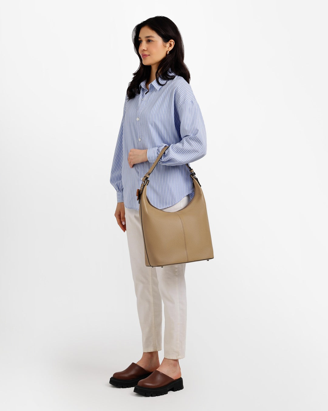 Layali – Medium-Sized Leather Tote Bag