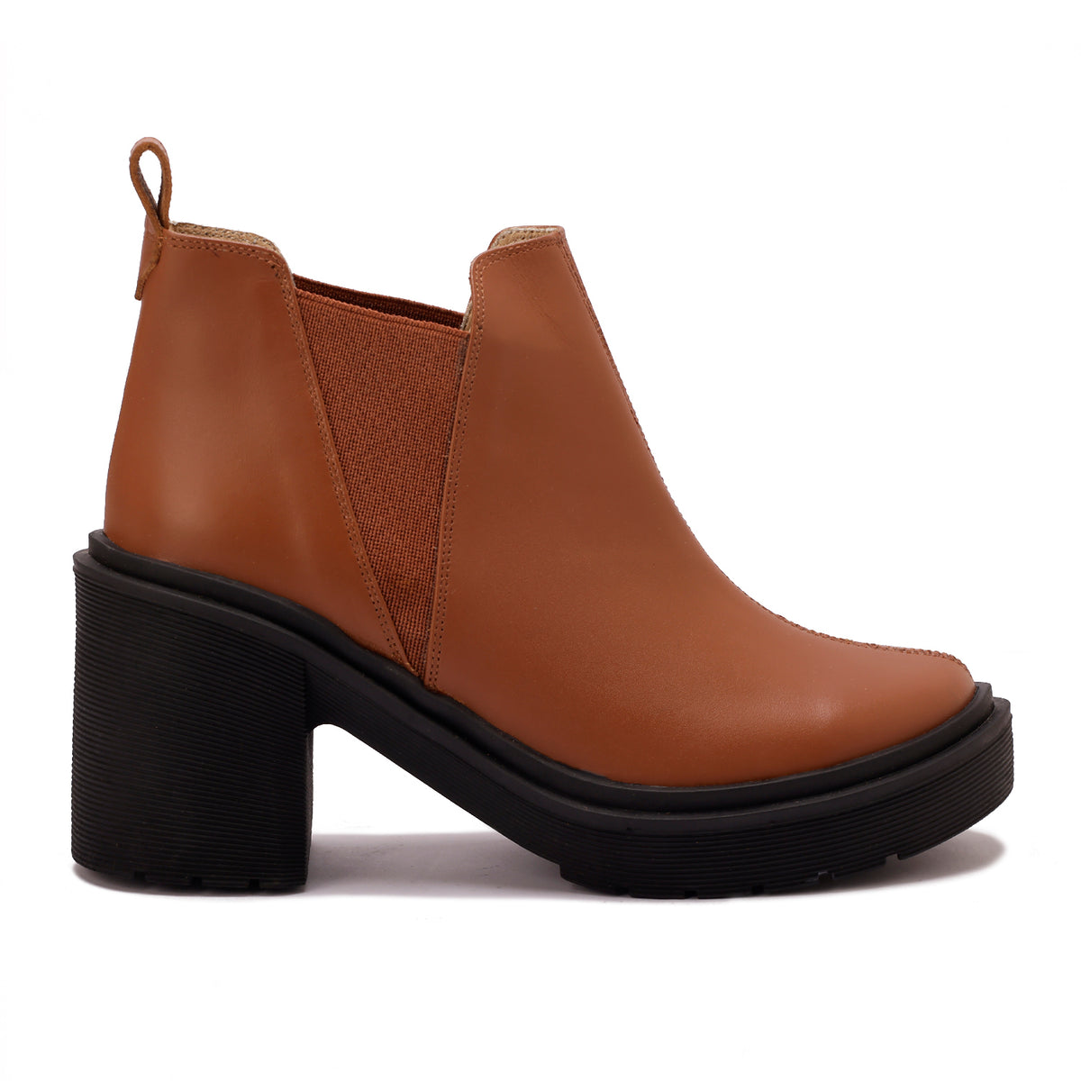 Leather Heeled Ankle Boots