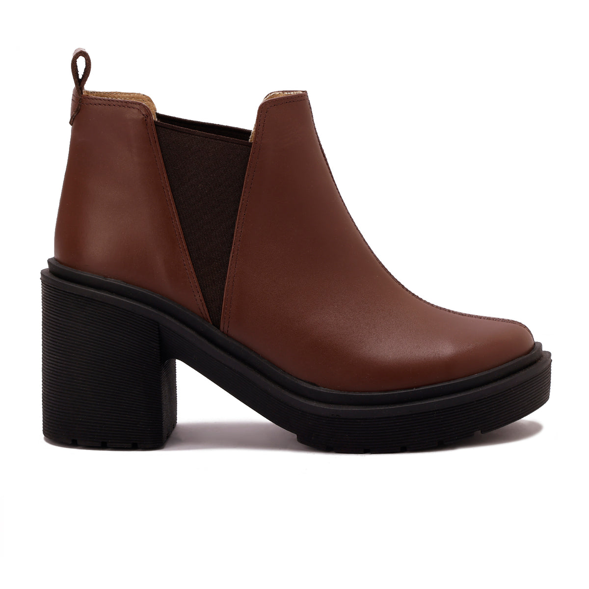 Leather Heeled Ankle Boots