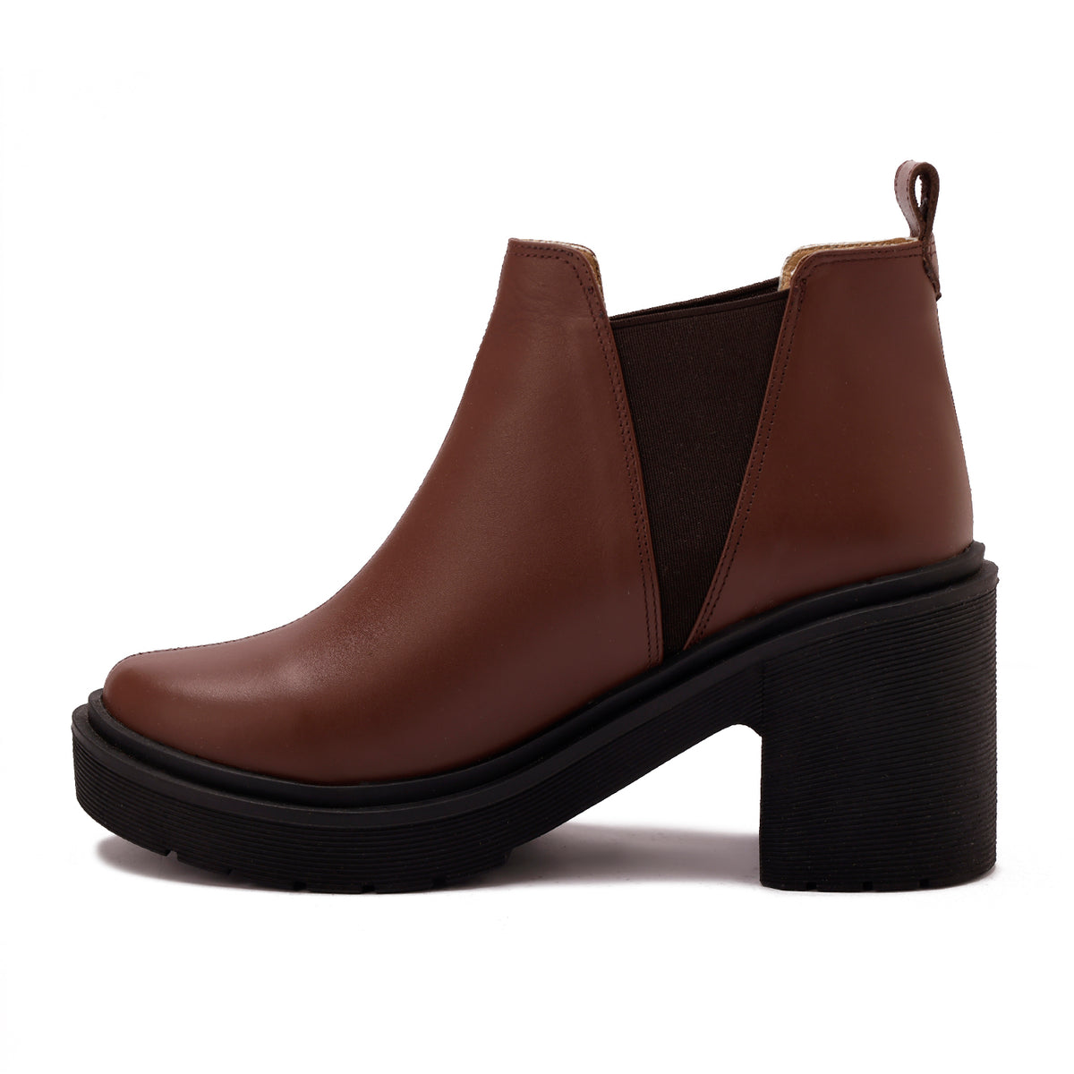 Leather Heeled Ankle Boots