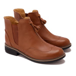 Tassel Ankle Leather Boots