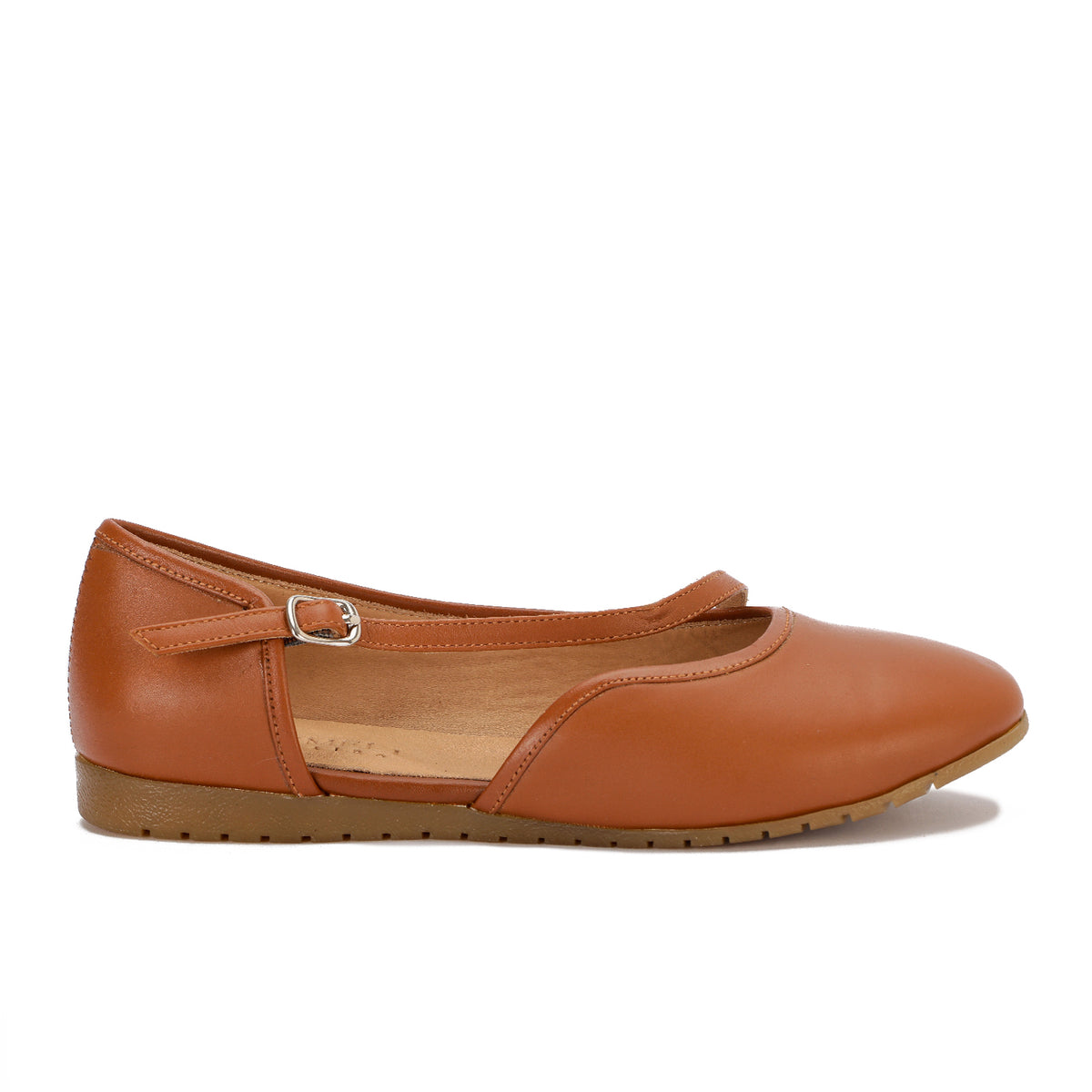 Crossed Strapped Ballerina Flats