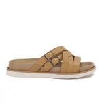 Urban Buckle Cross Slide Slippers