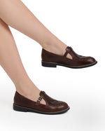 Leather Retro Flats