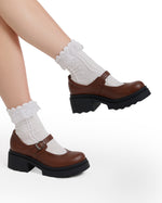 Leather Mary Jane Casual Pumps