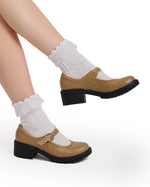 Leather Mary Jane Casual Pumps