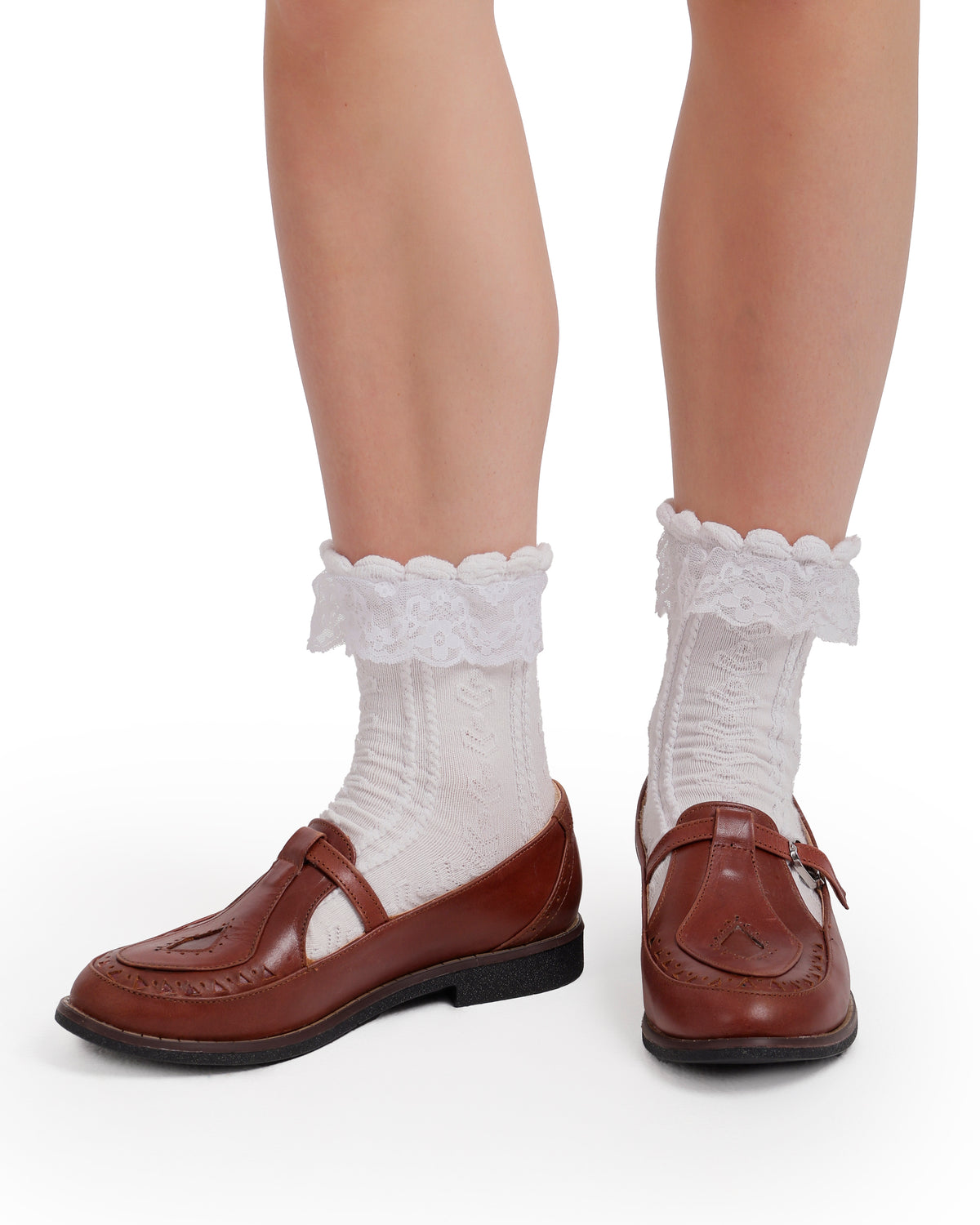 Leather Retro Flats
