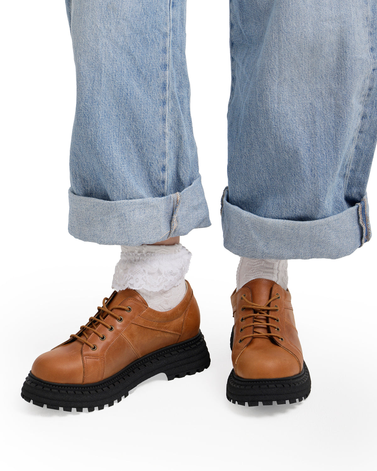 Chunky Platform Leather Shoes