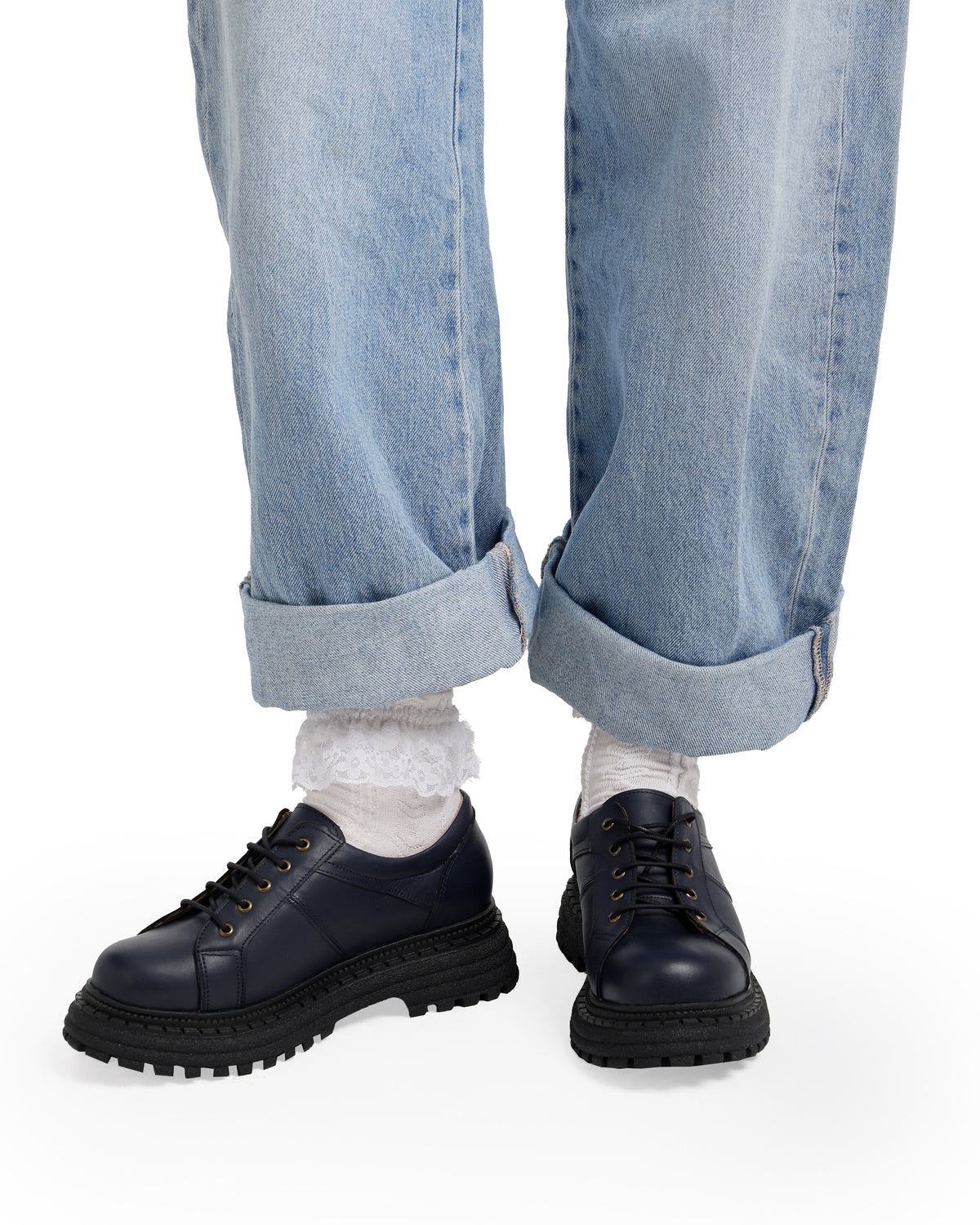 Chunky Platform Leather Shoes
