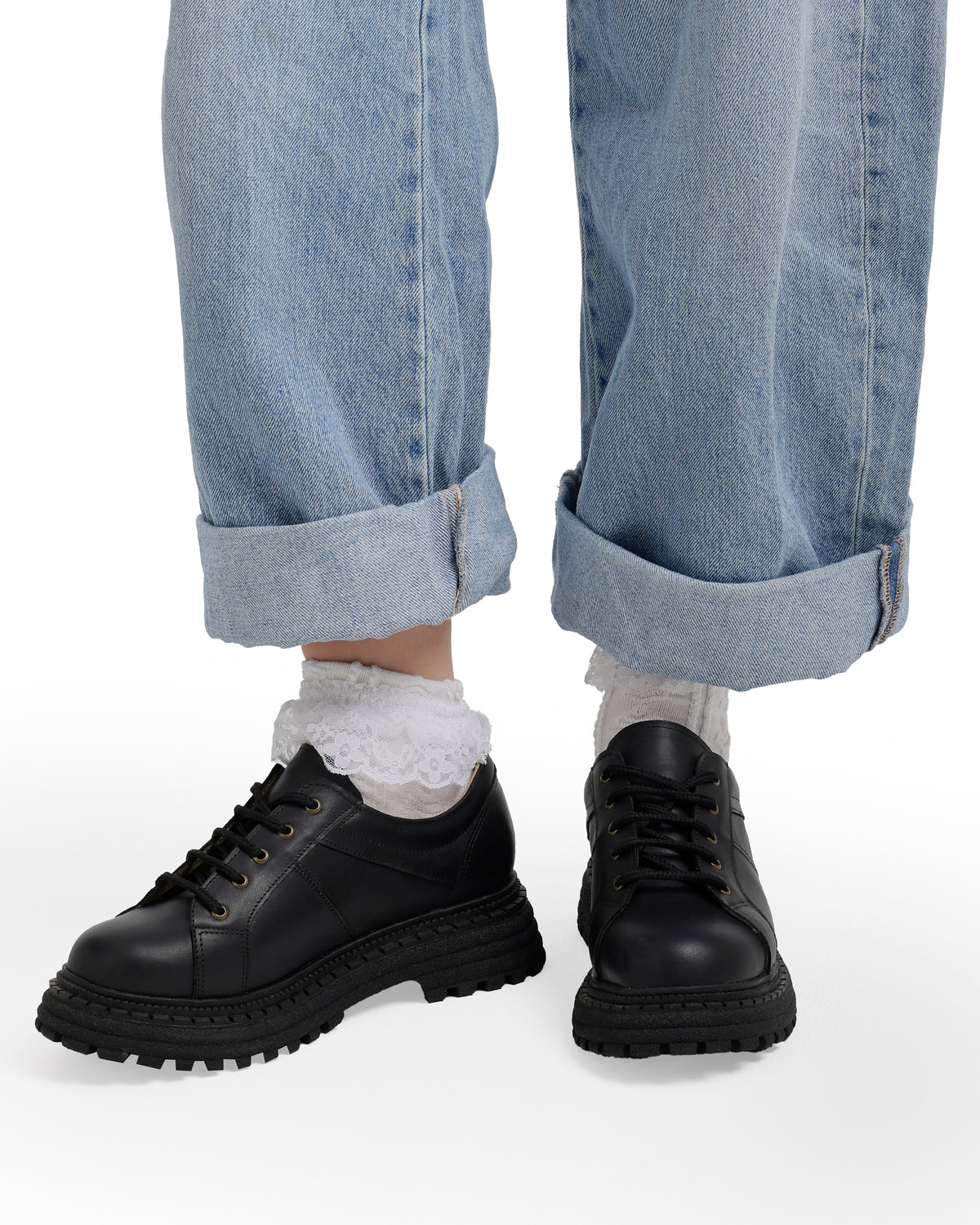 Chunky Platform Leather Shoes