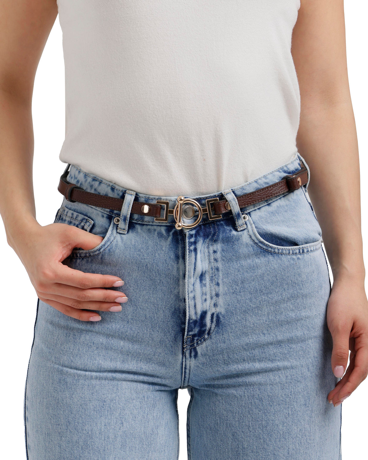 Elegant Adjustable Leather Belt