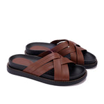 Cross Strap Slide Slippers
