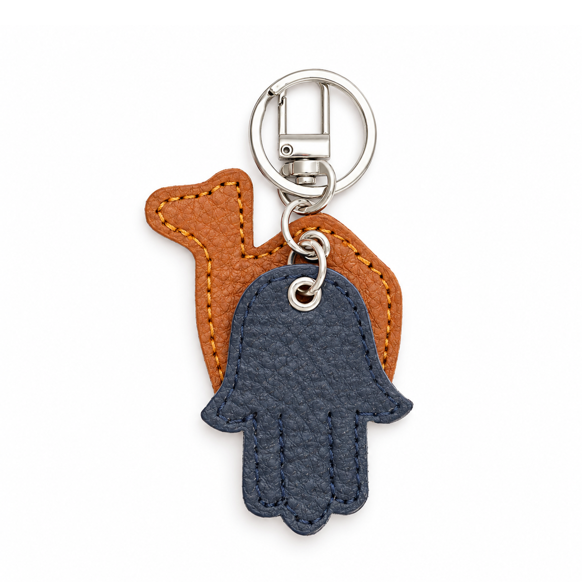 Kaf and Camel Leather Charm