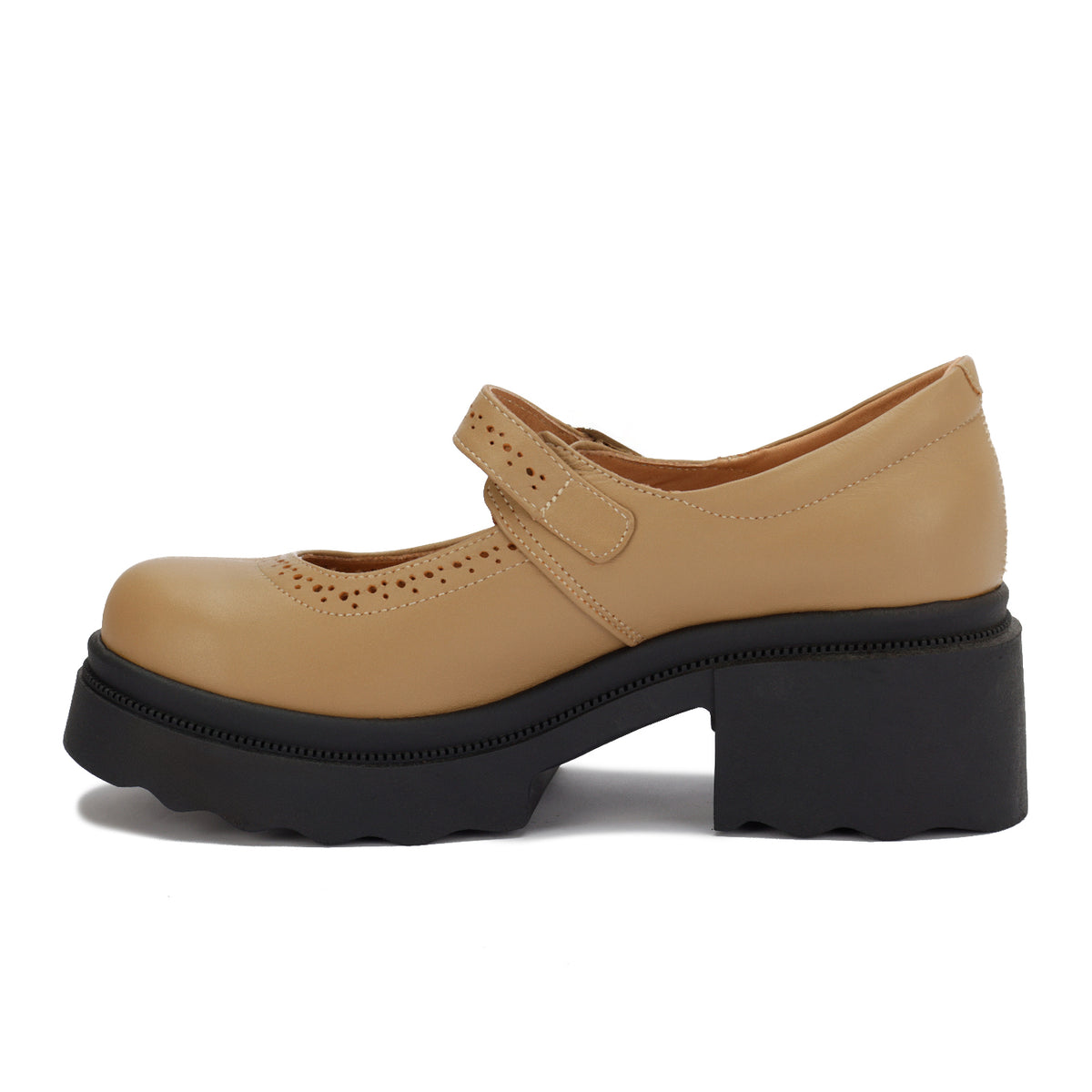 Leather Mary Jane Casual Pumps