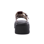 Platform Buckle Slide Sandals