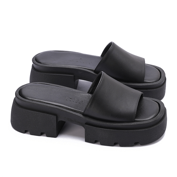 Chunky Platform Slide Sandals