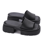 Chunky Platform Slide Sandals