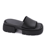 Chunky Platform Slide Sandals